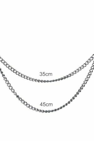 Y2K Streetwear Waist Chain for Punk and Goth Aesthetics