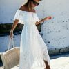 Y2K Streetwear White Maxi Dress | Trendy Boho Chic Beach Cover-Up | Summer Party Outfit