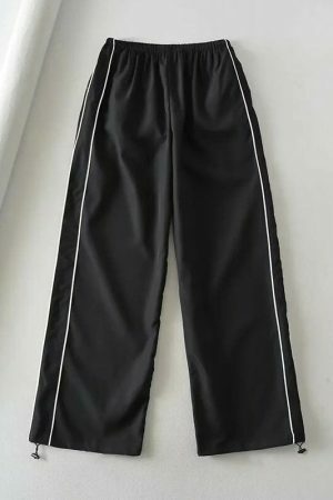 Y2K Streetwear Women's Side Stripes Jogger Pants