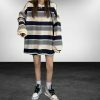 Y2K Striped O-Neck Long Sleeve Top | Harajuku Streetwear Fashion