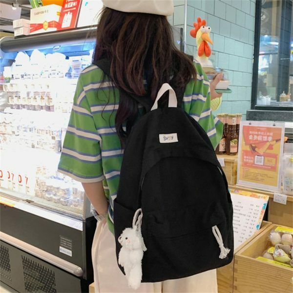 Y2K Style Japanese Korean Campus Backpack for Girls - Streetwear Canvas Student Bag for Travel and School - Mother's Day Gift