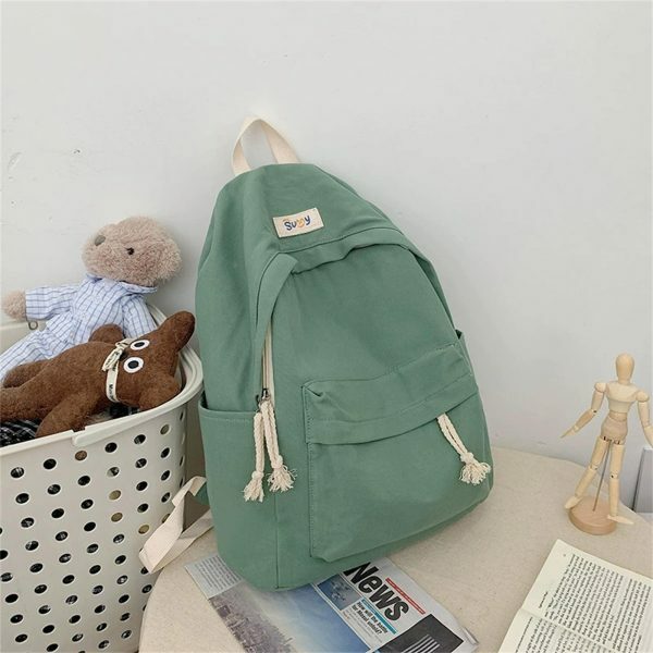 Y2K Style Japanese Korean Campus Backpack for Girls - Streetwear Canvas Student Bag for Travel and School - Mother's Day Gift