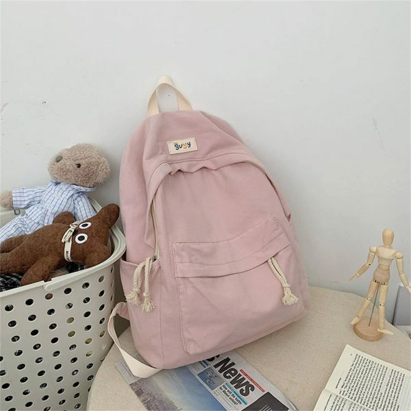 Y2K Style Japanese Korean Campus Backpack for Girls - Streetwear Canvas Student Bag for Travel and School - Mother's Day Gift