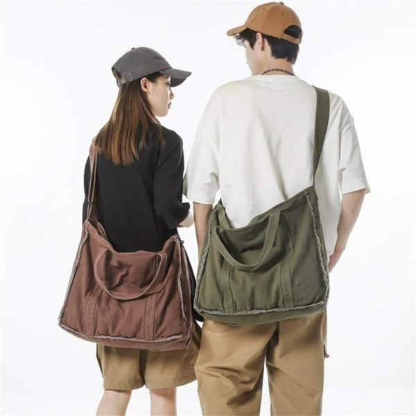 Y2K Style Japanese Shoulder Bag with Faux Fur Detail