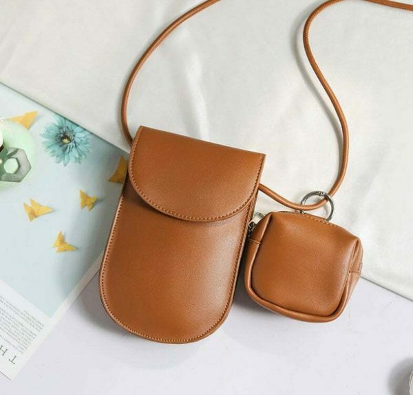 Y2K Style Leather Shoulder Bag with Crossbody Purse for Women