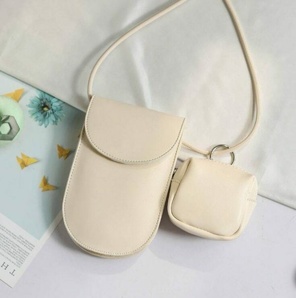 Y2K Style Leather Shoulder Bag with Crossbody Purse for Women