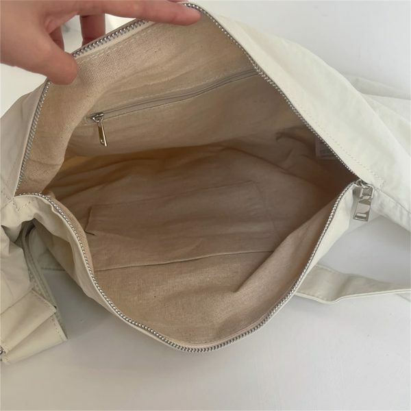 Y2K Style Nylon Shoulder Bag for Women - Streetwear Tote Handbag