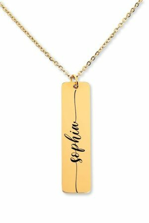 Y2K Style Personalized Name Pendant Necklace in Gold, Silver, Rose Gold - High Quality Custom Jewelry for Women