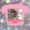 Y2K Style Personalized Photo Baby Crop Tee - DIY Streetwear Gift