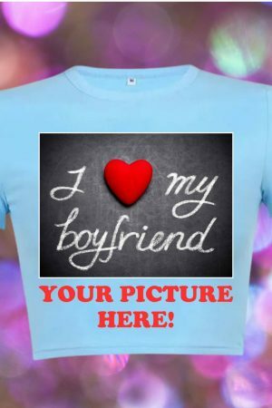 Y2K Style Personalized Photo Baby Crop Tee - DIY Streetwear Gift