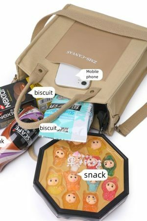 Y2K Style Thermal Insulation Aluminum Film Bento Lunch Bag