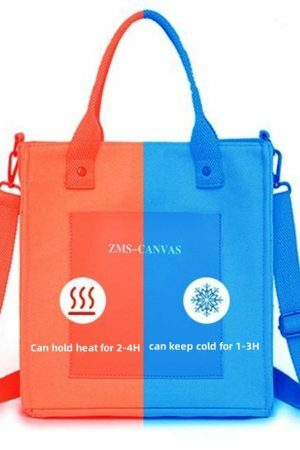 Y2K Style Thermal Insulation Aluminum Film Bento Lunch Bag