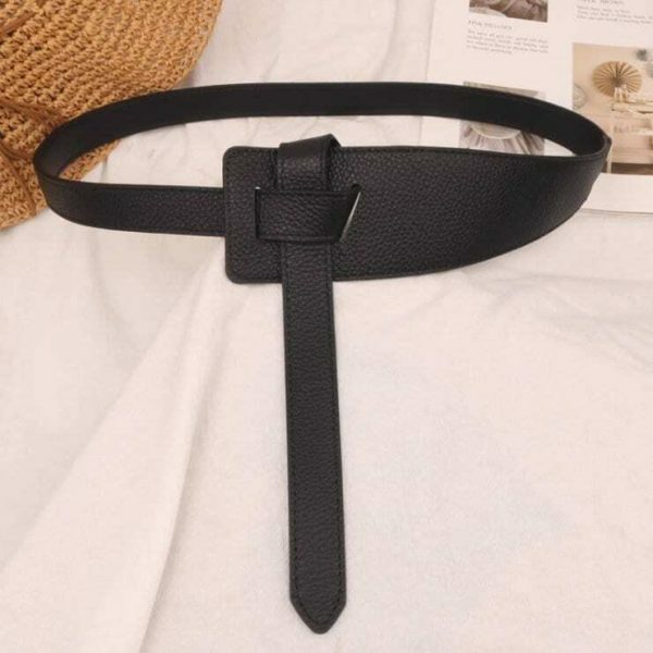 Y2K Style Women's Leather Knotted Waist Belt in 6 Colors