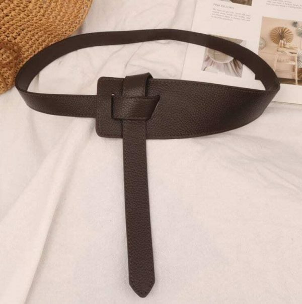 Y2K Style Women's Leather Knotted Waist Belt in 6 Colors