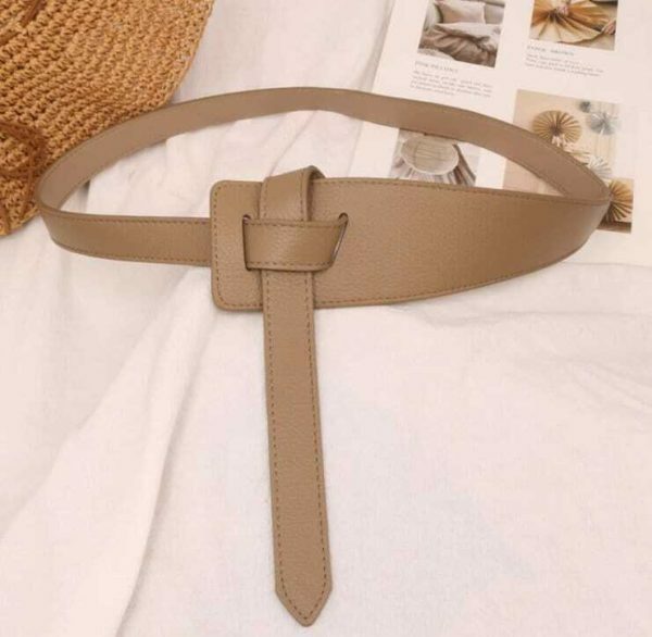 Y2K Style Women's Leather Knotted Waist Belt in 6 Colors