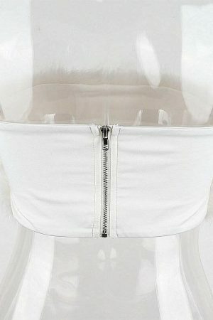 Y2K Tasseled Sexy Crop Top - Streetwear Fashion Aesthetic