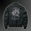 Y2K Techwear Bomber Jacket with Cyberpunk Aesthetics