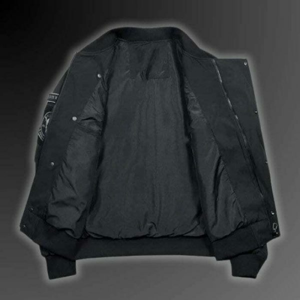 Y2K Techwear Bomber Jacket with Cyberpunk Aesthetics