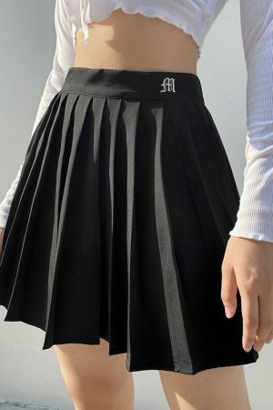 Y2K Tennis Skirt Pleated French Retro Streetwear