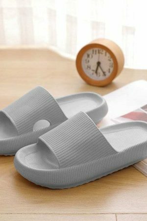 Y2K Thick Platform Streetwear Slippers - Non-slip Home Flip Flops