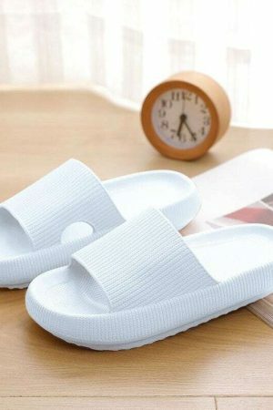 Y2K Thick Platform Streetwear Slippers - Non-slip Home Flip Flops