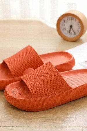 Y2K Thick Platform Streetwear Slippers - Non-slip Home Flip Flops