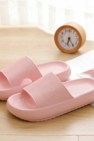 Y2K Thick Platform Streetwear Slippers - Non-slip Home Flip Flops