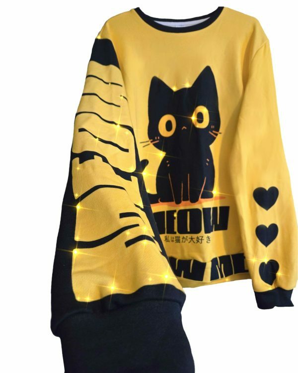 Y2K Tokyo Cat Streetwear Sweatshirt - Kawaii Neko Lover Pullover