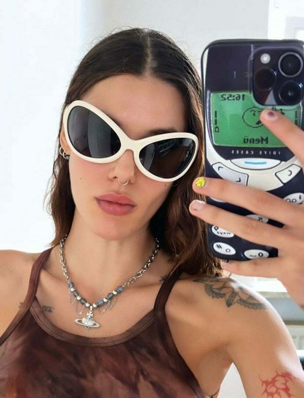 Y2K Vintage Bug Shield Sunglasses