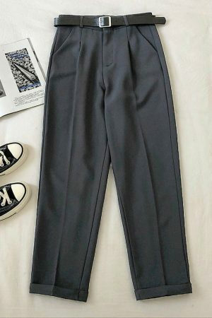 Y2K Vintage High Waist Ankle-Length Streetwear Pants