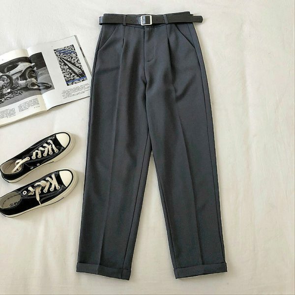 Y2K Vintage High Waist Ankle-Length Streetwear Pants