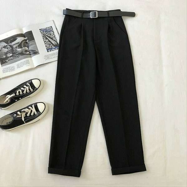 Y2K Vintage High Waist Ankle-Length Streetwear Pants