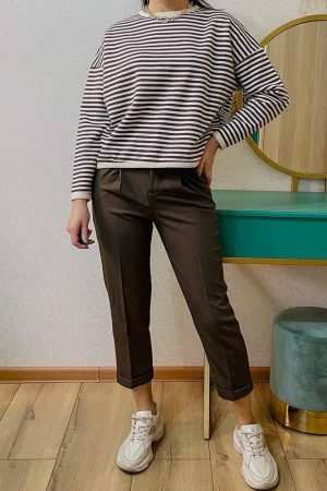 Y2K Vintage High Waist Ankle-Length Streetwear Pants