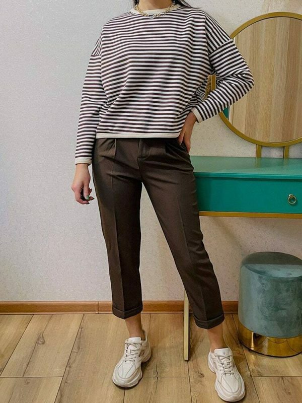 Y2K Vintage High Waist Ankle-Length Streetwear Pants