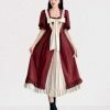 Y2K Vintage Japanese A-Line Dress with Puff Sleeves for Women