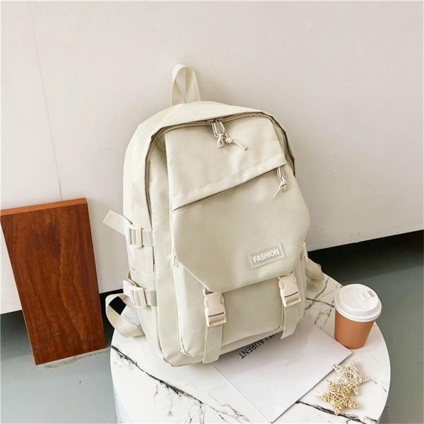 Y2K Vintage Nylon Streetwear Backpack Women Travel Rucksack