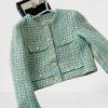 Y2K Vintage Plaid Tweed Streetwear Jacket