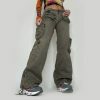 Y2K Vintage Streetwear Gray Cargo Jeans