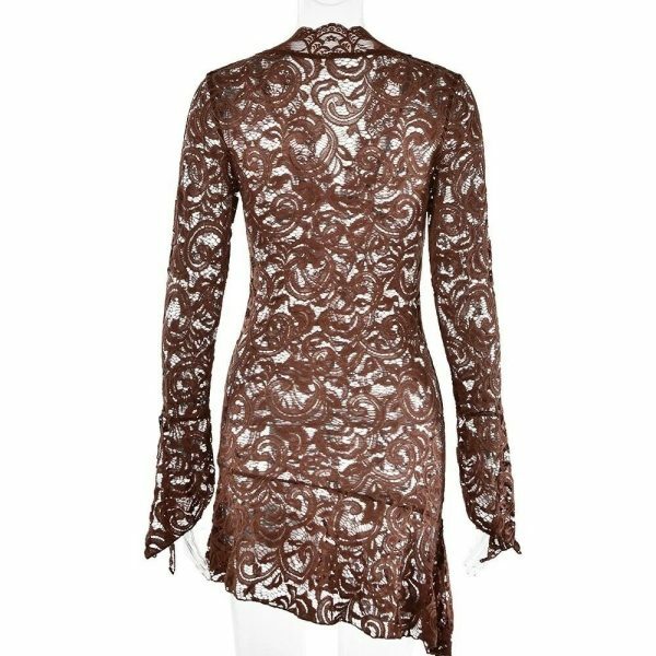 Y2K Western Lace Streetwear Dress