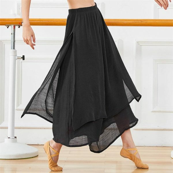 Y2K Wide Leg Split Pants for Women - Retro Boho Streetwear