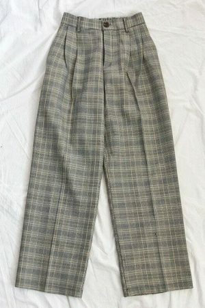 Y2K Wide-Leg Suit Pants, Vintage Streetwear Trousers