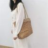 Y2K Woven Straw Tote Bag for Streetwear Style