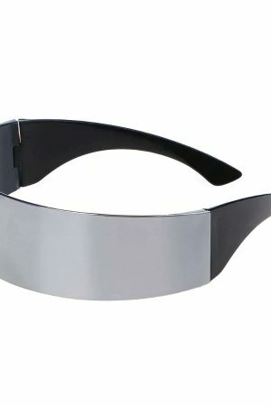 Y2K Wraparound Shield Sunglasses