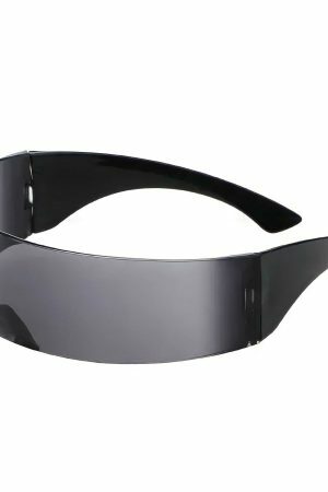 Y2K Wraparound Shield Sunglasses