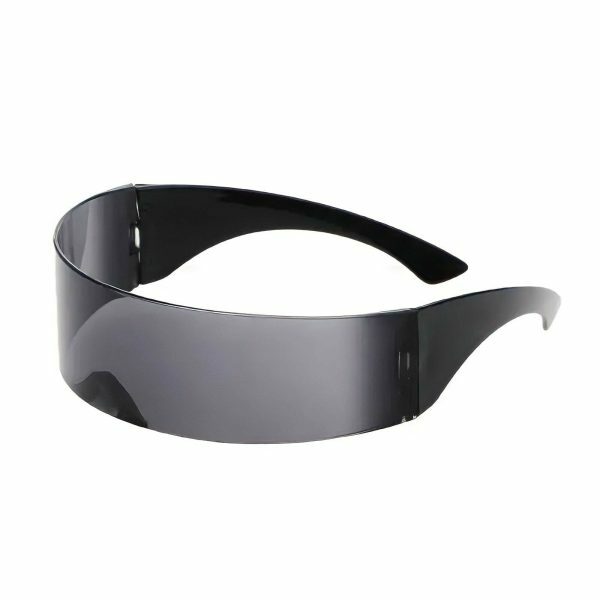 Y2K Wraparound Shield Sunglasses